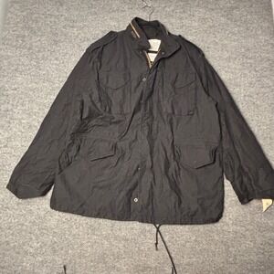 Alpha Industries M-65 Field Jacket Mens XL Regular Black Military Utility Coat